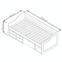 Ver imagem 5 de Cama Solteiro 5 Gavetas e Nicho Madeira Maciça Floro