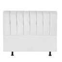 Ver imagem 2 de Cabeceira Estofada Kiara 195cm King Size Box Quarto Suede Branco - Ahazzo Móveis
