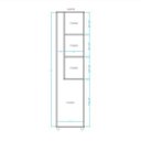 Ver mais imagens de Armário Multiuso 1 Porta Branco