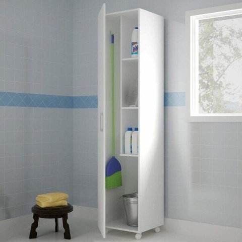 Armário Multiuso 1 Porta Branco