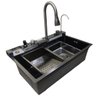Cuba Gourmet Premium Inox Luxo Pia Inteligente Cozinha Torneira Agua Quente Fria Monocomando Painel  - 14