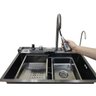 Cuba Gourmet Premium Inox Luxo Pia Inteligente Cozinha Torneira Agua Quente Fria Monocomando Painel  - 12