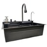 Cuba Gourmet Premium Inox Luxo Pia Inteligente Cozinha Torneira Agua Quente Fria Monocomando Painel  - 7