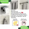Kit Acessórios para Banheiro Inox Adesivo 4pçs Elg - 2