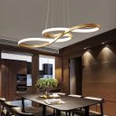 Ver imagem 3 de Lustre Arco Infinito LED 3 em 1 Pendente Iluminaçao Hall de Entrada Restaurante Hotel Sala Recepçao