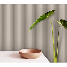 Papel de Parede Ripado Amadeirado Marrom Linho 6m - 4