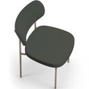 Ver imagem 3 de Kit 04 Cadeiras Decorativa Estofada para Sala de Jantar Melina Base Arena L02 Linho Verde Musgo - Ly