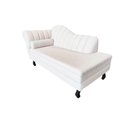 Ver imagem 4 de Recamier Decorativo Divã Amsterdã 147cm Lado Direito Bouclé Marfim