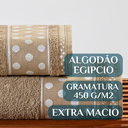 Ver imagem 3 de Jogo Toalhas de Banho e Rosto Romance C/ 5 Pçs Super Luxo Gigante Grossa:caqui