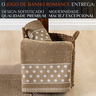 Jogo Toalhas de Banho e Rosto Romance C/ 5 Pçs Super Luxo Gigante Grossa:caqui - 2