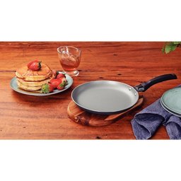 Panquequeira em Alumínio com Revestimento Interno e Externo em Antiaderente Max Chumbo 18 Cm - 9