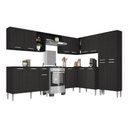 Ver imagem 2 de Armário Cozinha Modulada Completa de Canto 432,5cmpequim Pop Multimóveis Mp3773 Preto