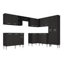 Ver imagem 5 de Armário Cozinha Modulada Completa de Canto 432,5cmpequim Pop Multimóveis Mp3773 Preto