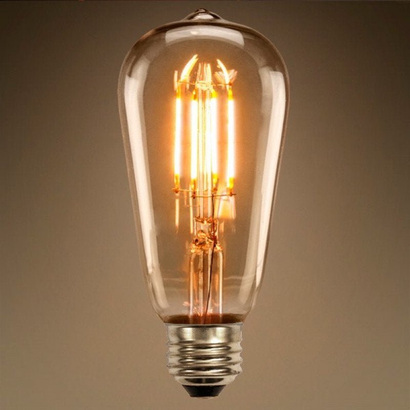 Lâmpada LED 8W ST64 Bivolt Vintage Retrô Industrial Design Thomas Edison Filamento 2200K Carbono LM1 - 1