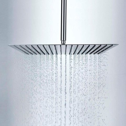 Ducha de Teto Quadrada 30x30 Inox SUS304 30cm com Braço - Máxima Metais