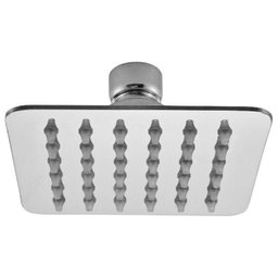 Ducha de Teto Quadrada 10x10 Inox Sus304 10cm Borda Fina com Braço - Máxima Metais - 2