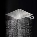 Ver imagem 1 de Ducha Quadrada 30x30 Inox SUS304 30cm Borda Fina com Braço Quadrado - Máxima Metais