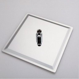 Ducha Quadrada 30x30 Inox SUS304 30cm Borda Fina com Braço Quadrado - Máxima Metais - 2