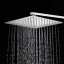 Ver imagem 1 de Ducha Quadrada 20x20 Inox SUS304 20cm Borda Fina com Braço Quadrado - Máxima Metais