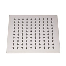 Ducha Quadrada 20x20 Inox SUS304 20cm Borda Fina com Braço Quadrado - Máxima Metais - 3
