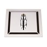 Ducha Quadrada 20x20 Inox SUS304 20cm Borda Fina com Braço Quadrado - Máxima Metais - 2