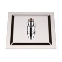 Ver imagem 2 de Ducha Quadrada 20x20 Inox SUS304 20cm Borda Fina com Braço Quadrado - Máxima Metais