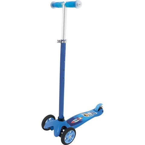 Patinete Infantil 3 Rodas Ajuste de Altura Desmontável Azul