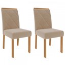 Ver imagem 2 de Mesa de Jantar 4 Lugares Adele Madeira/off White/nude - Cimol