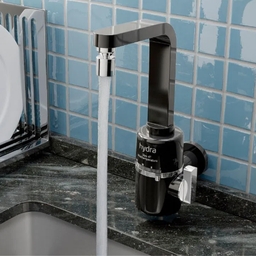 Torneira Elétrica Slim 4t De Parede Preta Hydra 220v - 2