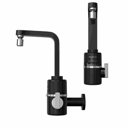 Torneira Elétrica Slim 4t De Parede Preta Hydra 220v - 4
