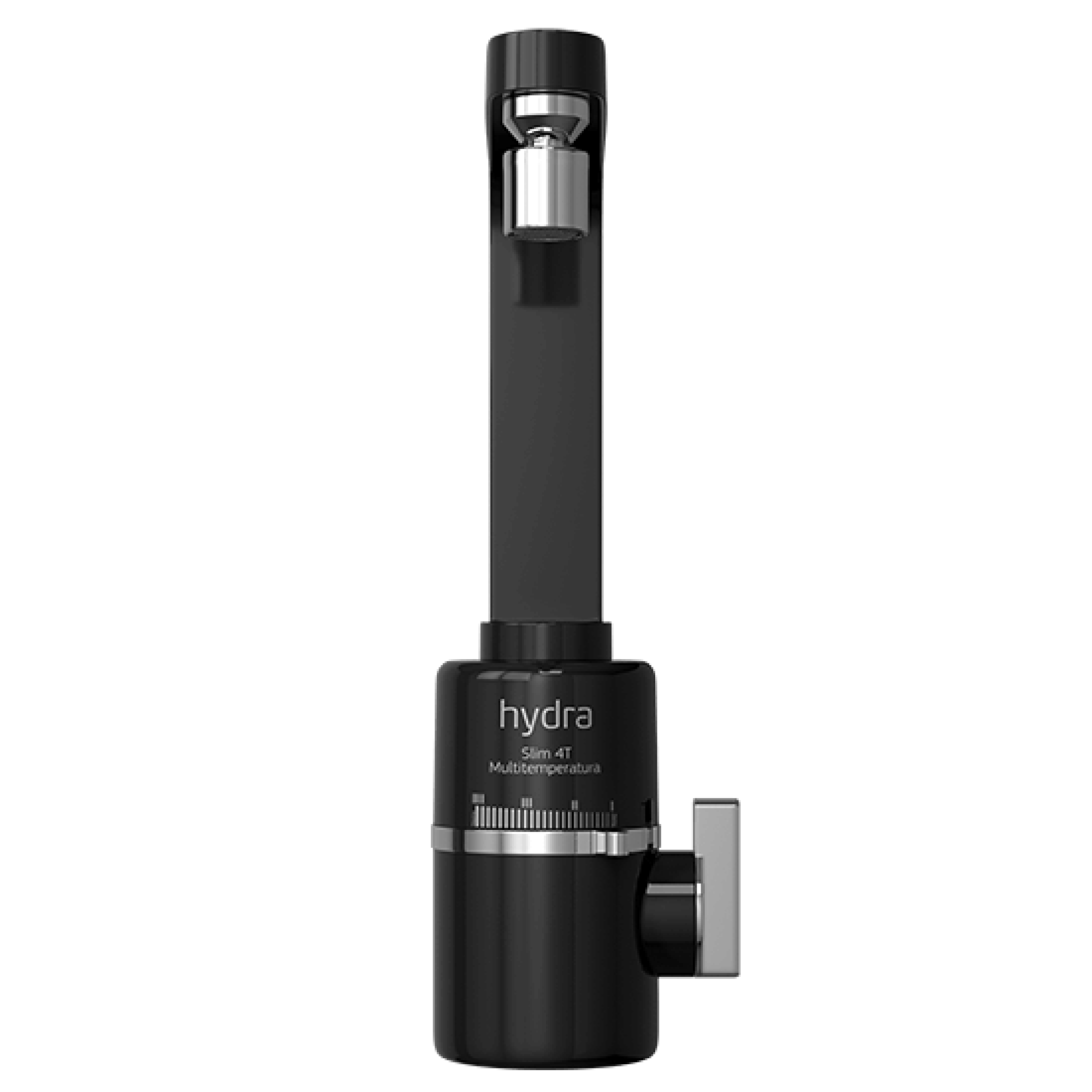 Torneira Elétrica Slim 4t De Parede Preta Hydra 220v - 3