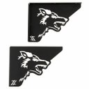 Ver imagem 1 de Par Mãos Francesas Ornamentada Lobo Preto Aço 20cm Industrial Zarg