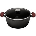 Ver imagem 1 de Caçarola de Ferro Fundido com Tampa de Vidro 30 cm MTA