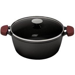 Caçarola de Ferro Fundido com Tampa de Vidro 30 cm MTA - 1