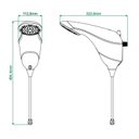 Ver imagem 2 de Chuveiro Zagonel Sublime Eletrônico Branco 220v