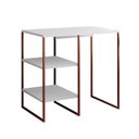 Ver imagem 2 de Aparador Adega Industrial Bar Barzinho Bourbon Aço Cobre e Branco 80 Cm