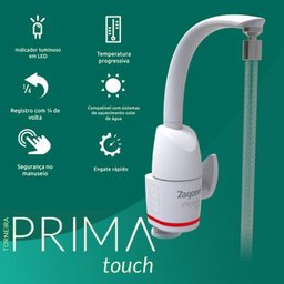 Torneira Eletrônica Prima Touch 220v Zagonel - 6