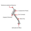 Ver imagem 3 de Monocomando Para Banheiro Mesa Lóggica - Docol