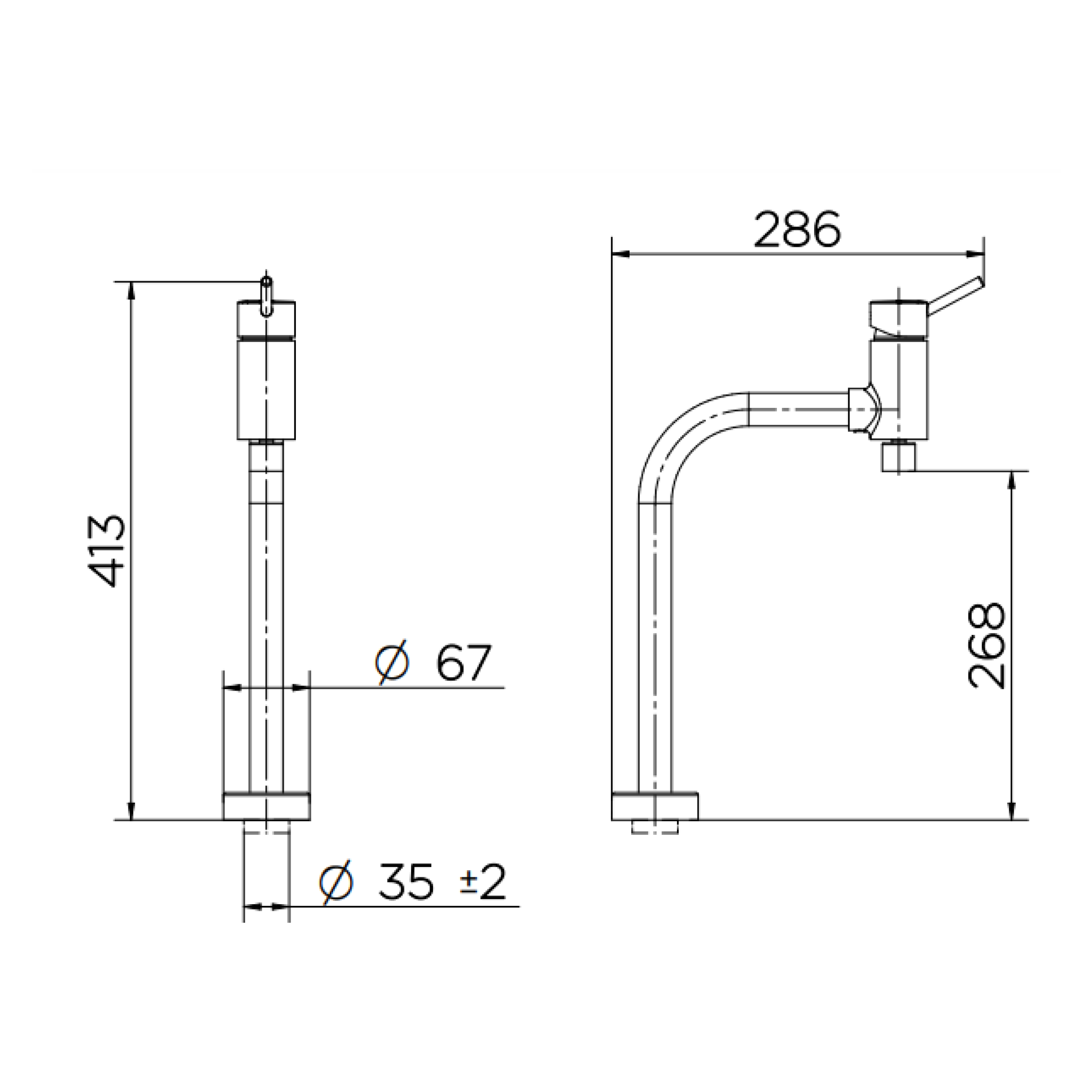 Monocomando para cozinha Lóggica ColdStart - 00578106 - 2