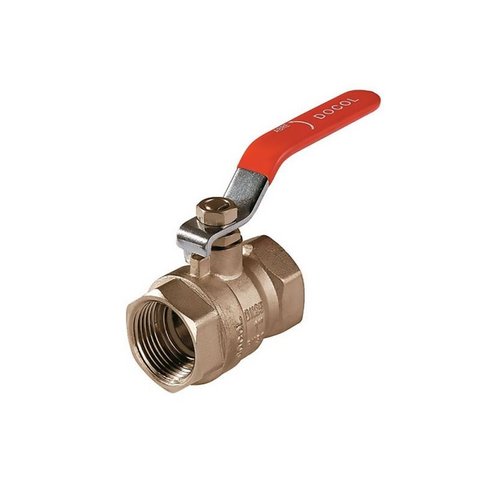 Válvula de Esfera com Alavanca Vermelha 1.1/2" Docol