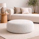 Ver imagem 3 de Puff Boreal 105cm Bouclé Cinza - Sallar Home