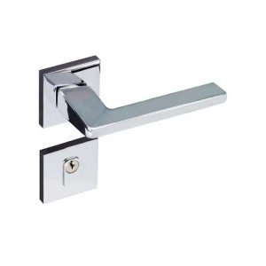 Fechadura Externa Karli Roseta Quadrada Cromada - Pado 54019832
