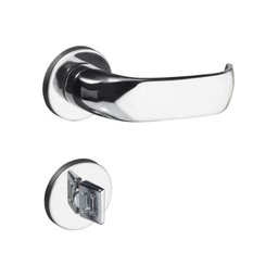 Fechadura para Banheiro Contemporânea Ros 500-80B Cromado - Pado - 1