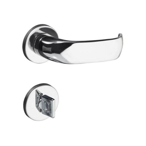 Fechadura para Banheiro Contemporânea Ros 500-80B Cromado - Pado