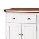 Ver imagem 2 de Balcão Buffet 3 Portas 2 Gavetas Manchester 2001 Linz Móveis - Branco/Imbuia