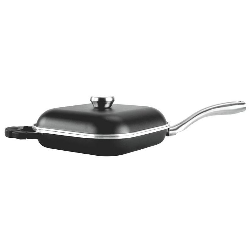 Frigideira Proteus Quadrada Gourmet Preta MTA