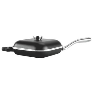 Frigideira Proteus Quadrada Gourmet Preta MTA