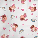 Ver imagem 2 de Cueiro Turma da Mônica Baby 60 Cm X 80 Cm - 3 Cueiros: Rosa
