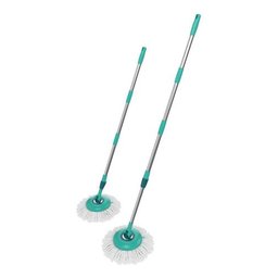 Mop Pró Flash Limp Girátorio Esfregão Inox 360° com 2 Refil - 9