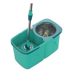 Mop Pró Flash Limp Girátorio Esfregão Inox 360° com 2 Refil - 3